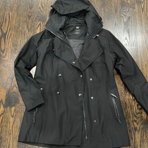 jacket with a hoodie- can wear as a raincoat